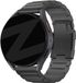 Bandz Titanium Link Strap (zwart) geschikt voor Garmin Vivoactive 4, Venu 2, Venu 3, Venu 4 - 45mm , Forerunner 255, 265, 570 - 47mm - Premium metalen horlogeband