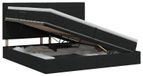 vidaXL - Bed met opbergruimte en matras - Zwart - 200 x 200 cm - Stof