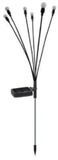 Home & Marker SOMPEX Solar Tuinverlichting - Zwart - Kunststof - 75 cm - 6 Lampjes