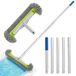 Brosse de piscine avec manche amovible
