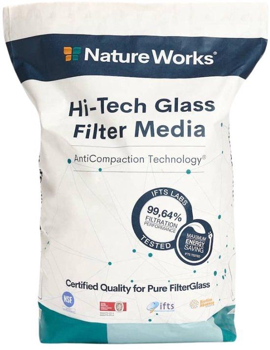 Nature works Hi-Tech Filterglas - 20 kg