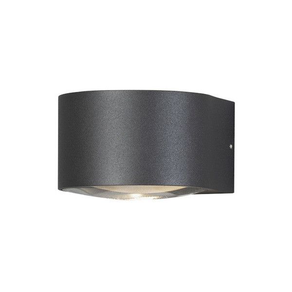 KONSTSMIDE Gela Wandlamp - Buiten - Up & Down - 12W - Antraciet