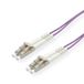 ROLINE Glasvezelkabel 50/125µm OM4, LC/LC, violet, 7 m