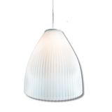 Theluz 357/30B Plafondlamp Wit Glas E27 LED 20W