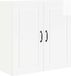 vidaXL Wandkast PORTO Hoogglans wit 80 x 31 x 80 cm Bewerkt hout
