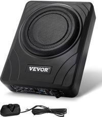 Vevor Auto-Subwoofer Onder de Stoel 300 W Slank Actief Subwoofersysteem 203mm