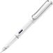 LAMY safari white vulpen - Vulpen met ergonomische grip en gepolijnde stalen penpunt in schrijfdikte EF - Robuust ASA-kunststof - Inclusief inktpatroon LAMY T 10 blauw