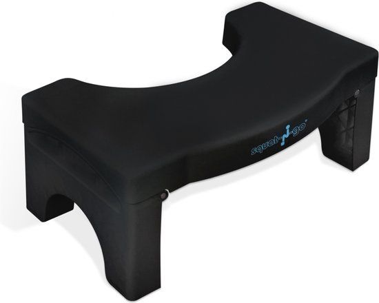 Squat-n Go Toiletkrukje Inklapbaar Zwart - Toiletkrukje voor juiste houding