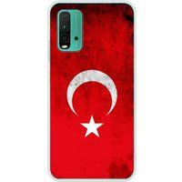 Xiaomi Redmi 9T Drapeau turquie Bedrukt siliconen hoesje