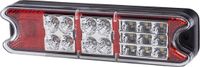 HELLA VALUEFIT Achterlicht - LED - 24/12V - Opbouw/Geschroefd - Lenskleur: Rood/Transparent - Stekker: open kabeleinden - links/rechts - Aantal: 1