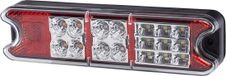 HELLA VALUEFIT Achterlicht - LED - 24/12V - Opbouw/Geschroefd - Lenskleur: Rood/Transparent - Stekker: open kabeleinden - links/rechts - Aantal: 1