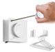 Merkloos Wenko Retractable Clothesline - Non-Sagging - Wall Mount - 5.1m - Stainless Steel - White