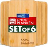 Blumtal Ontbijtplankjes - Set van 6 - Bamboe - 22 x 14 x 0,8 cm