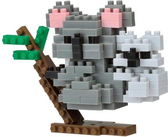 Bandai Nanoblock Koala Mini Brick Figuur Bouwset