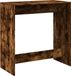 vidaXL Table de bar 102x50x103,5 cm bois traité couleur chêne fumé