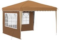 vidaXL Pop-up Feesttent Beige Oxford Stof 288 x 288 x 245 cm