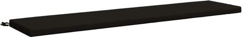 vidaXL Bankkussen SOEST 100% Polyester Zwart 200 x 40 x 5 cm