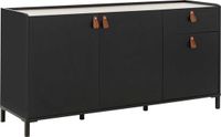 Merkloos Dressoir Lola Zwart - Design - Zwart - Hout - 79 x 45 x 45 cm