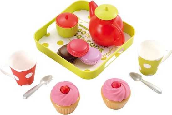 ECOIFFIER Dessert Thee Pannenset Keuken Cupcakes Mok 12 st. - Multicolor