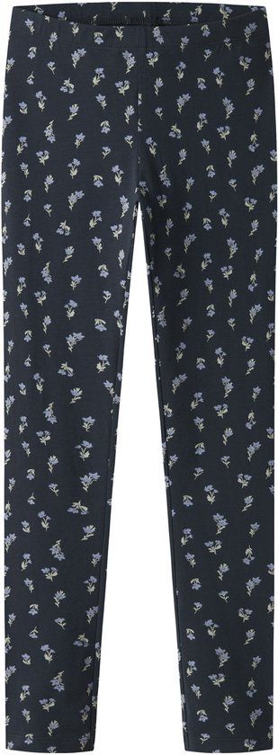 NAME IT - NKFVIVIAN AOP LEGGING NOOS - Meisjes - Leggings - Dark Sapphire - Print - Katoen/Elastaan - Maat 158