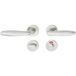 Häfele Poignée de porte LDH 2190 Acier inoxydable mat, salle de bains WC