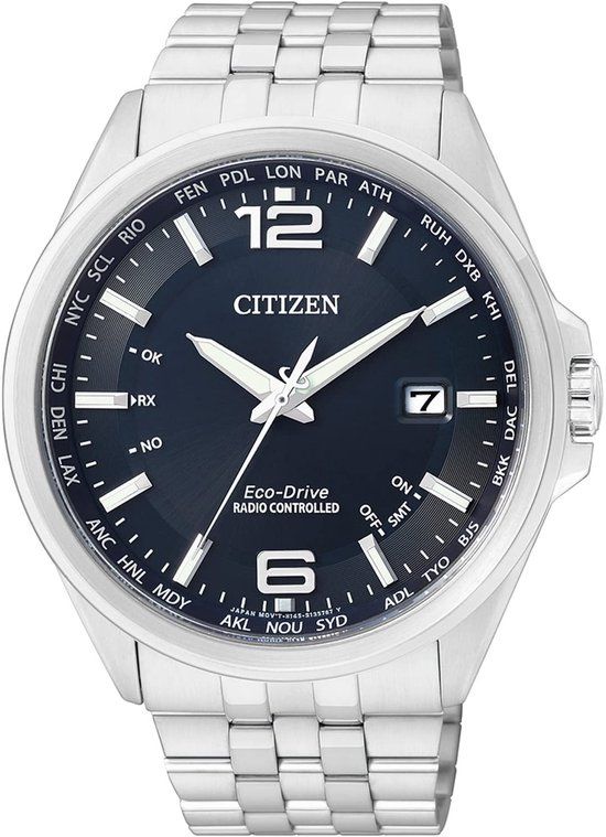 Citizen CB0010-88L Herenhorloge - 43 mm - Zilverkleurig