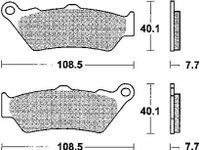 TRW plaquettes de frein "mcb 671" plaquettes de frein sinter mcb 671 sv