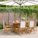Maison Exclusive - Fauteuils pliants inclinables 6 pcs bleu et blanc tissu et bois
