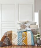 bigbuy Home L'Essentiel Dekbedovertrek set Wit Bed van 200 3 Onderdelen