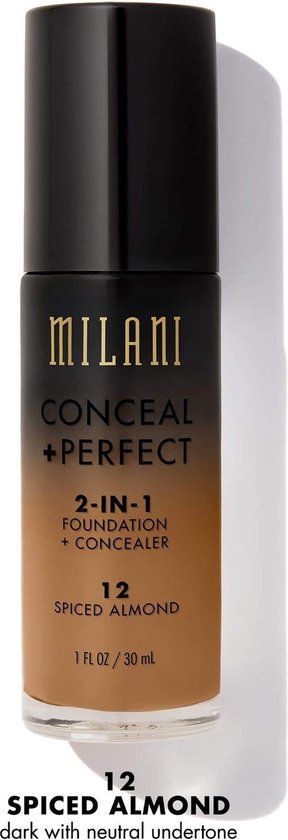 Milani Conceal + Perfect 2-in-1 Foundation + Concealer Spiced Almond