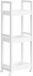 SONGMICS trolley, badkamerplank met 3 niveaus, bamboe, 20 x 30 x 80 cm, wit