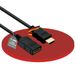 HDSupply HC005-050E High Speed HDMI-verlenging met Ethernet, HDMI-A-stekker (19-polig) naar HDMI-A-aansluiting (19-polig), vergulde contacten, 5,0m, zwart