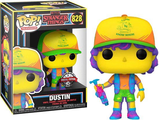 Funko Pop! Television: Stranger Things - Dustin Black Light Exclusive