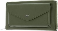 Golden Head Leren portemonnee Valencia RFID Protect RV-Damenbörse 2830 Fango olijfgroen