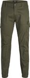 JACK&JONES PLUS JPSTPAUL JJFLAKE CARGO OLIVE N. NOOS PLS Heren Broek - Maat W40 X L34