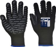 Portwest Anti Vibratie A790 Veiligheidshandschoen - Maat M - Zwart