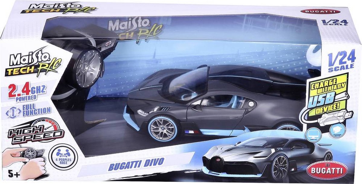 MAISTOTECH MaistoTech 82333 Bugatti Divo 1:24 RC modelauto voor beginners Elektro Straatmodel Achterwielaandrijving Incl. accu, op