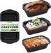 NutriChef Broodbakvormen - Set van 4 Antiaanbak Premium Cake en Broodvormen - Snelle & Gelijke Warmteverdeling - Ovenbestendig tot 230°C