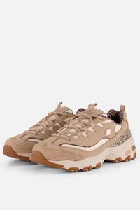 Skechers D'LITES-WILD CHARM Dames Veterschoenen - Taupe / Multi