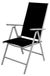 Aluminium fauteuil de jardin avec mécanisme de pliage et dossier haut, réglable en 7 positions