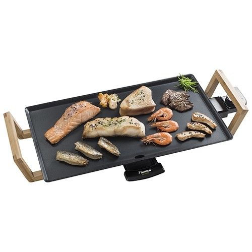 Bestron ABP602BB Contactgrill - Bamboo & Black - 2000W