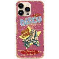Apple iPhone 14 Pro Max Retro disco bedrukt siliconen hoesje
