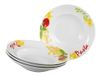 Creatable, 24444, serie Milano Pasta, 4-delige serviesset voor 4 personen, pastaborden van porselein, vaatwasser- en magnetronbestendig, kwaliteitsproductie