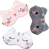 Merkloos / Sans marque Holland Connections Schattige slaapmaskers (6-pack) - Cartoon hondengezichtsmaskers, leuke slaapmaskers met katten, zacht en lichtgewicht, geschikt voor jongens en meisjes (katten, honden, vossen)