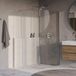 Brauer Oblivion - Inloopdouche - Helder Glas - 110 x 200 cm - met Zijwand 30 cm - incl. Glascoating - Chroom