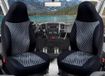 Bremer Sitzbezüge Camper Stoelhoezen & Beschermhoezen voor Fiat Ducato Citroen Jumper Peugeot Boxer | Op Maat Gemaakte Voorstoelhoezen | Halfintegraal, Buscamper & Alkoof | Bestuurder & Passagier | Zwart/Grijs