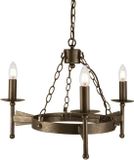 Elstead Lighting LED Kroonluchter | 3X E14 Max 60W | Dimbaar | Old Bronze