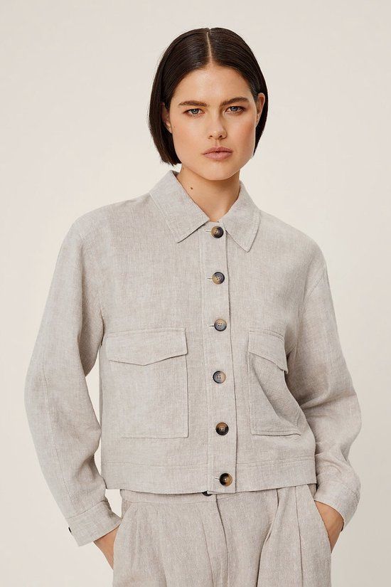 MSCH Copenhagen Mschjovene Ginia Jacket Blazer Dames - Zand - Maat L