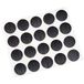 Adsamm® 20 x afdekdoppen | Ø 0,51'' (Ø 1,3 cm) | wengé | rond | 0,45 mm) dun, zelfklevende meubelpatches