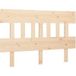 Tête de lit 123,5x3x81 cm bois massif de pin